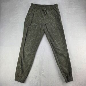 Athleta‎ Farallon Jogger Sweatpants Women's Size 2 Olive Stratum Camo Drawstring